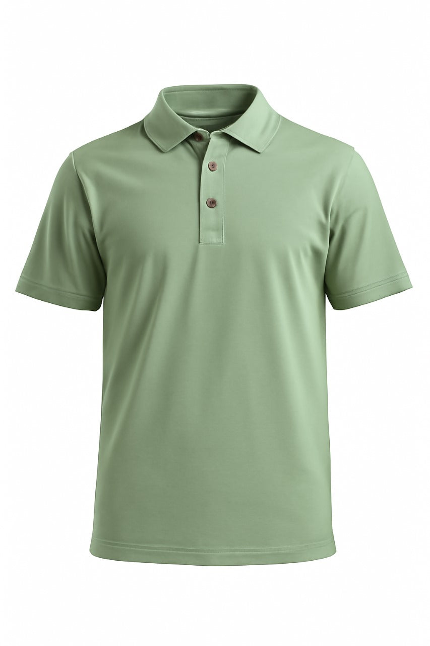 Sage Green ONDU Polo T-Shirt | Unisex Cotton-Blend Classic Polo