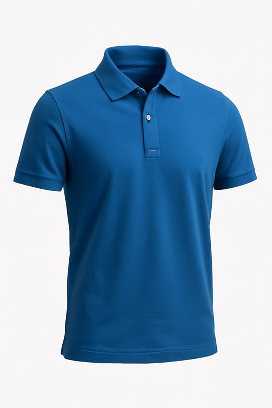 Royal Blue ONDU Polo T-Shirt | Unisex Cotton-Blend Classic Polo
