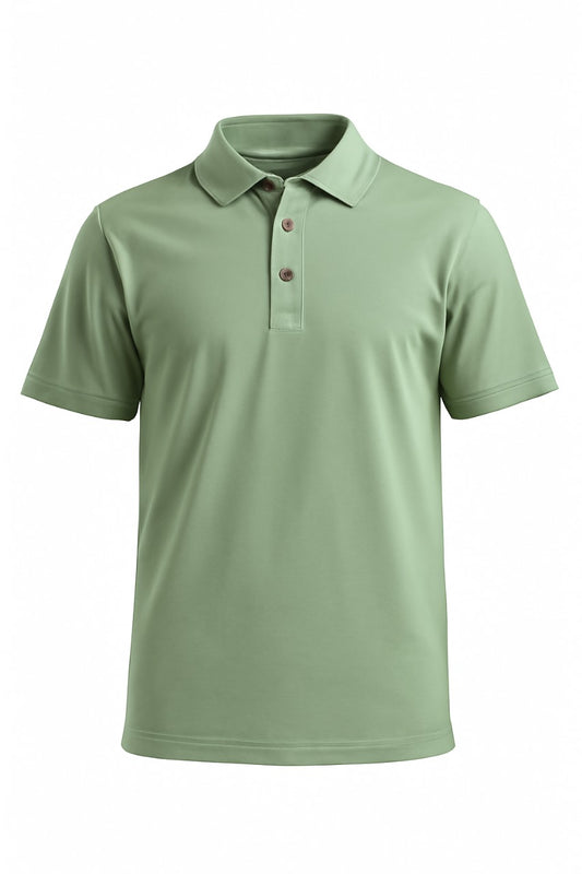 Sage Green ONDU Polo T-Shirt | Unisex Cotton-Blend Classic Polo