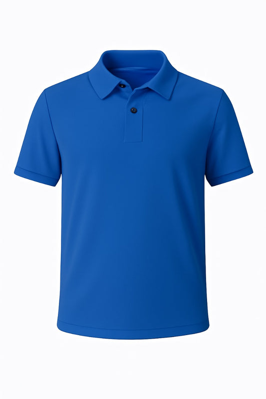 Classic Blue ONDU Polo T-Shirt | Unisex Cotton-Blend Classic Polo
